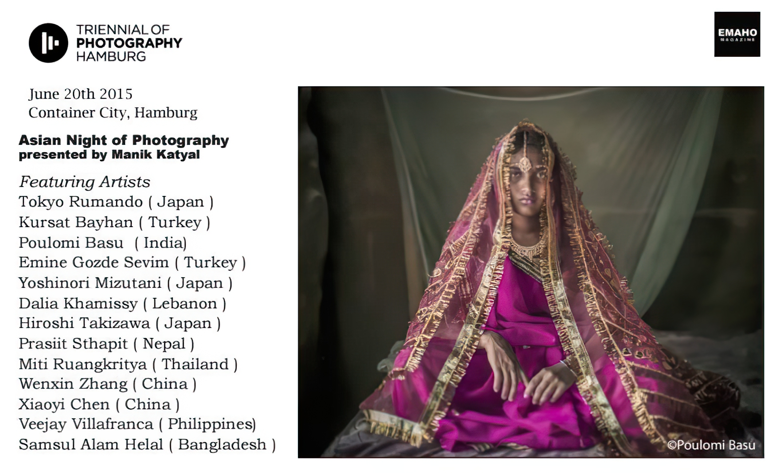 Manik Katyal presented Asian photography at Triennial of Photography Hamburg!!!